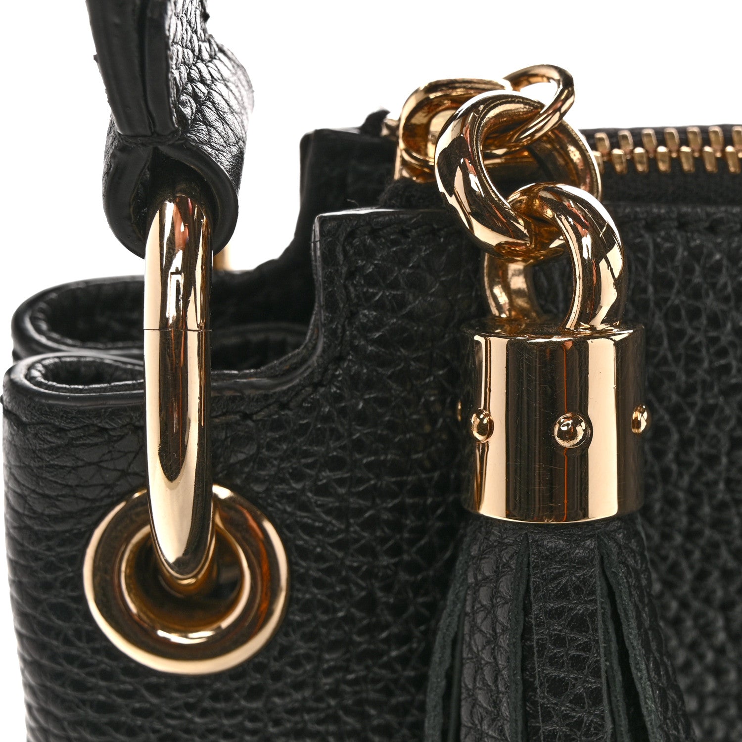 Gucci Pebbled Calfskin Large Soho Hobo Black 12 of 13