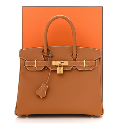 Hermes Epsom Birkin 30 Gold 10 of 10