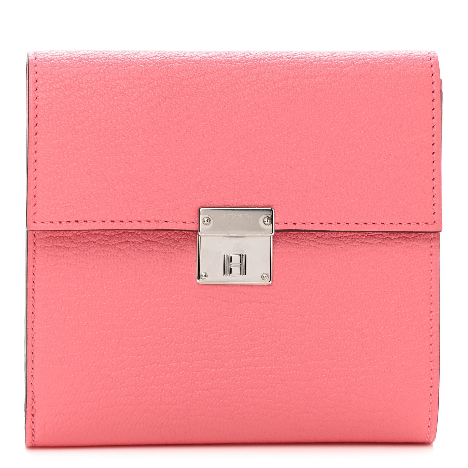 Hermes Chevre Mysore Clic 12 Wallet Rose Lipstick 1 of 7