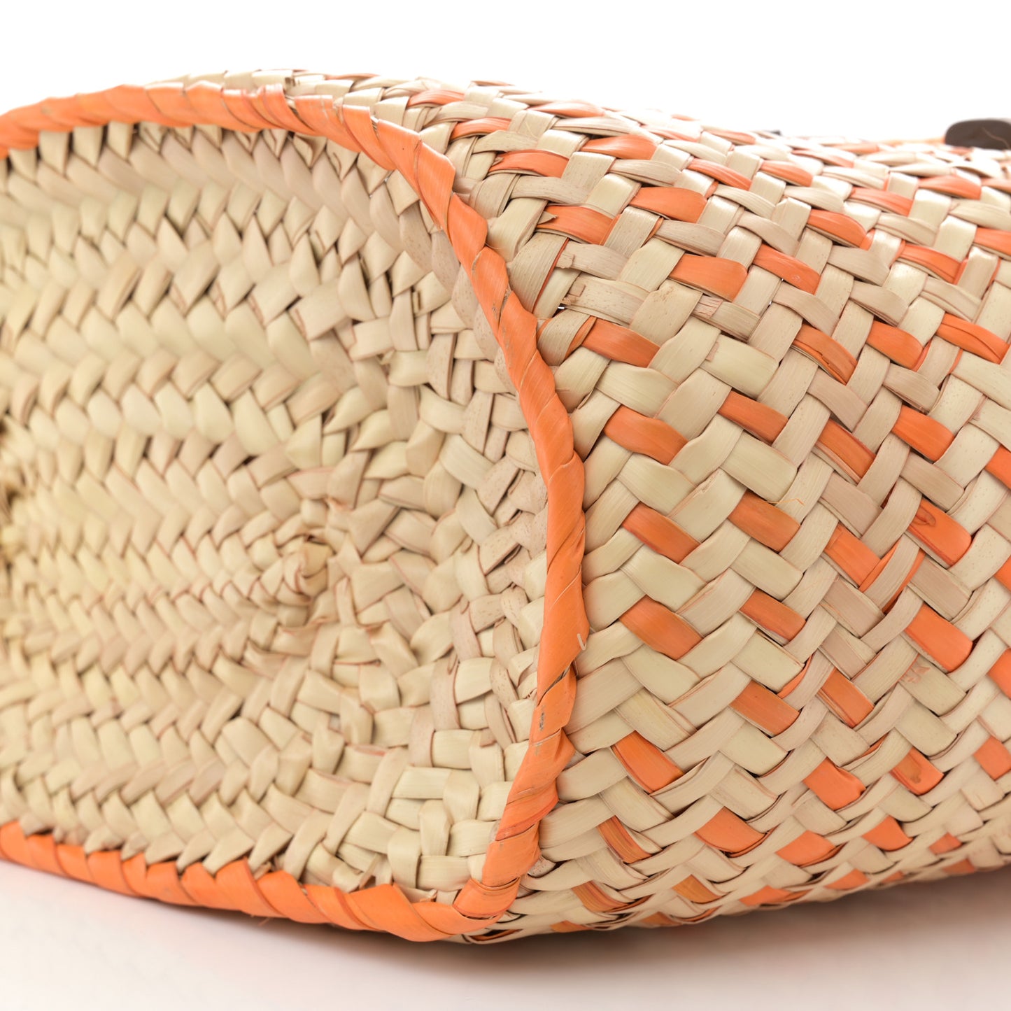 Palmetto Logo Tote Basket Natural Aranci