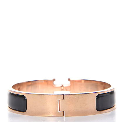 Hermes Enamel Narrow Clic Clac H Bracelet PM Black 3 of 7