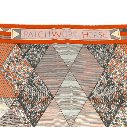 Hermes Cashmere Silk Patchwork Horse Shawl 140 3 of 8