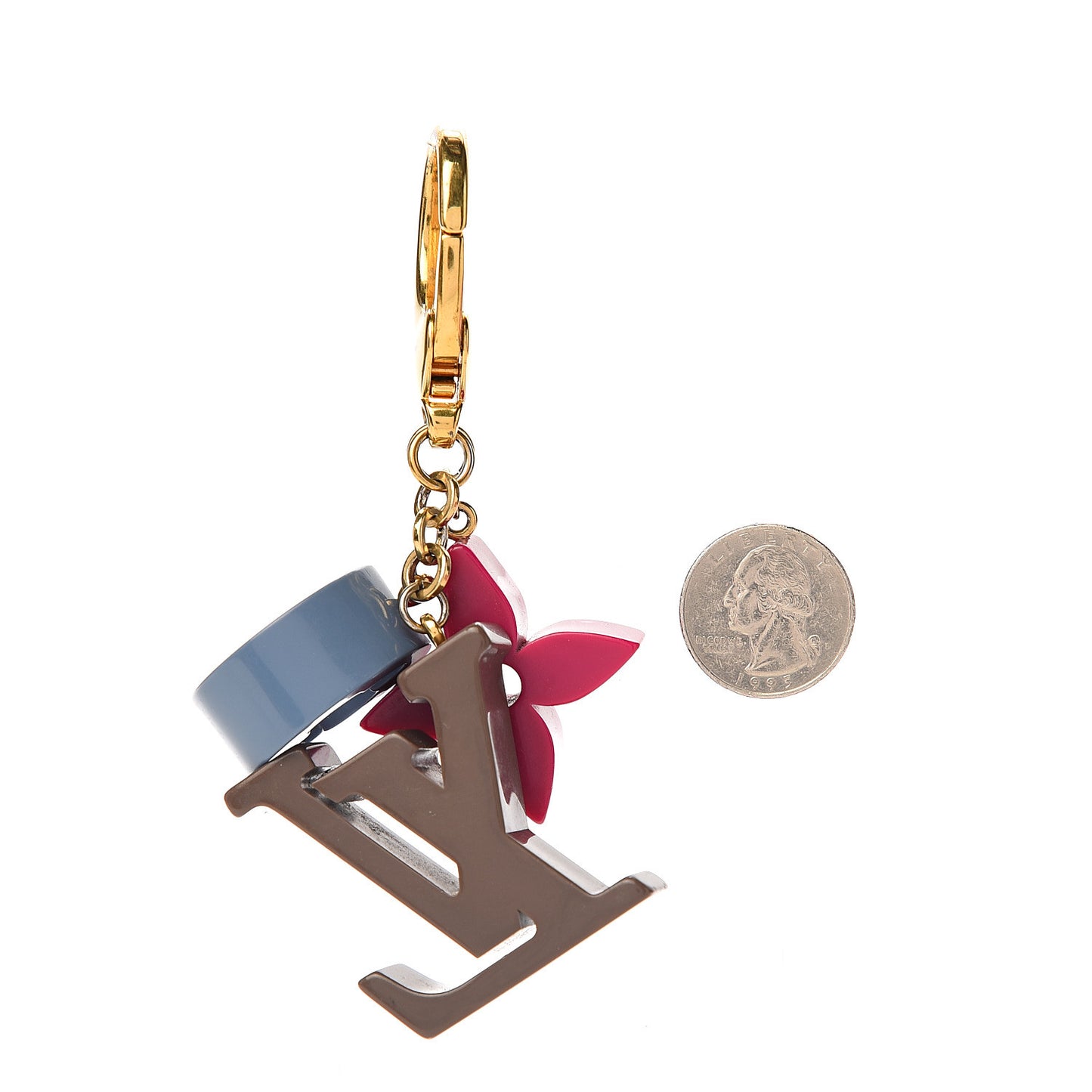 Resin Playtime Bag Charm Marron