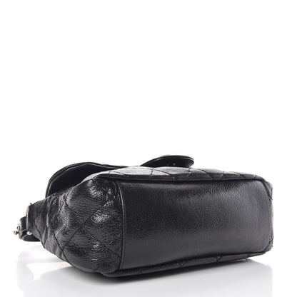 Chanel Glazed Calfskin Stitched On The Road Flap Black 4 of 11