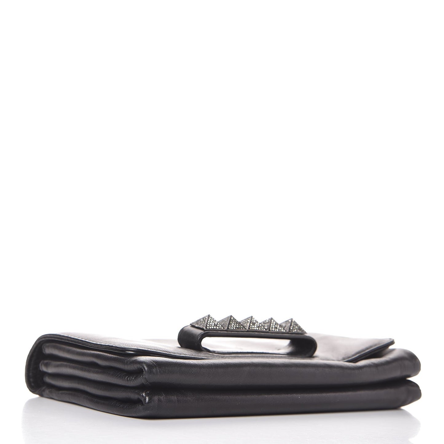 Nappa Crystal Encrusted Studs Va Va Voom Shoulder Bag Black