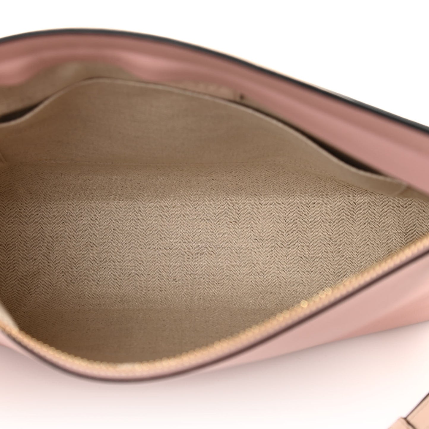 Calfskin T Pouch Bag Blush Ash