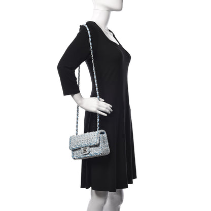 Chanel Tweed Braid Mini Flap Blue White Navy 2 of 11