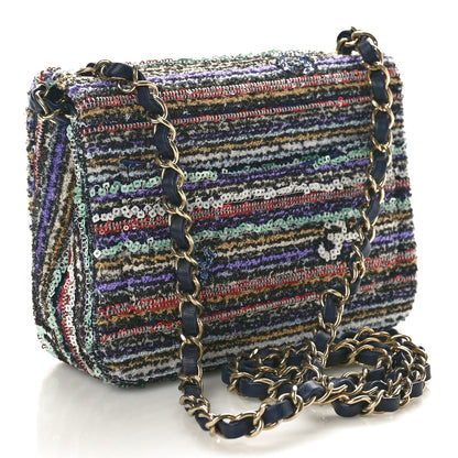 Chanel Mixed Fibers Sequin Quilted Mini Flap Multicolor 3 of 10