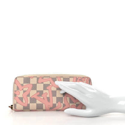 Louis Vuitton Damier Azur Tahitienne Clemence Wallet 2 of 7
