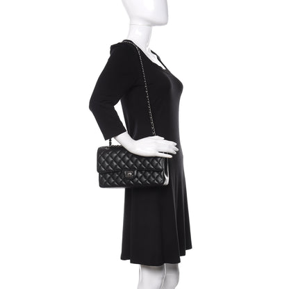 Chanel Caviar Quilted Medium Double Flap Black 3 of 12