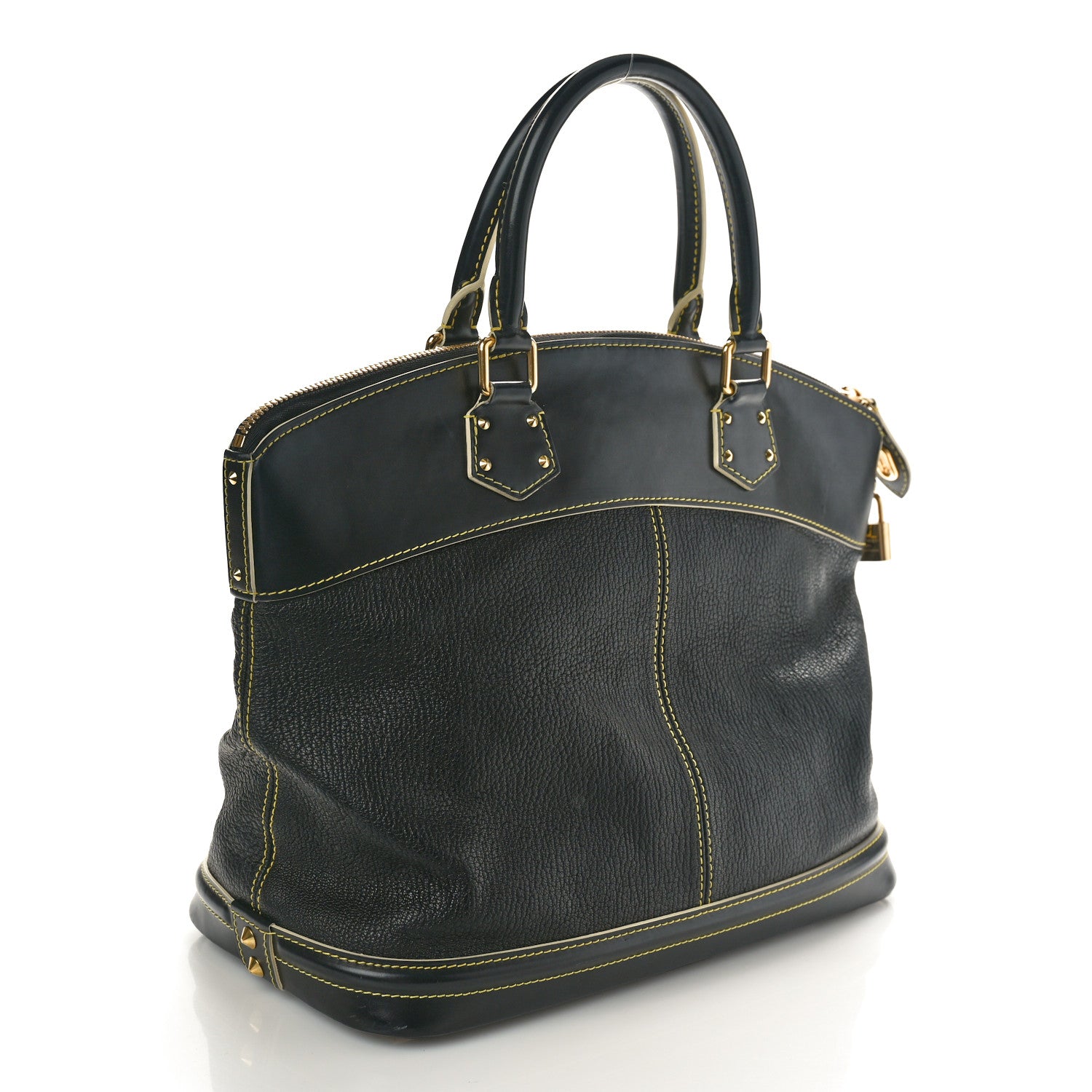 Louis Vuitton Suhali Lockit MM Black 3 of 9
