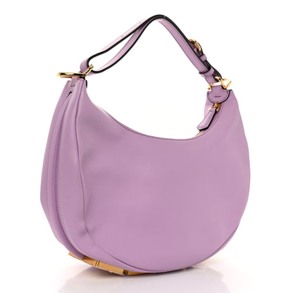 Fendi Vitello Grace Matte Small Fendigraphy Hobo Bag Agapanto 3 of 10
