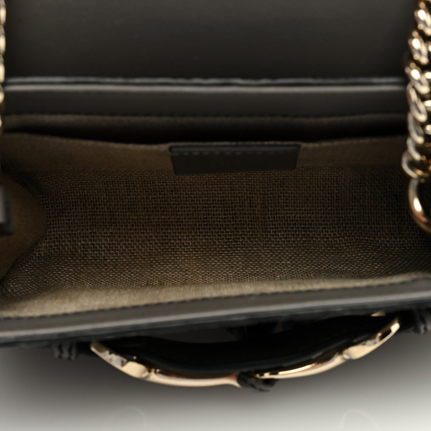 Soft Microguccissima Mini Emily Chain Shoulder Bag Loess