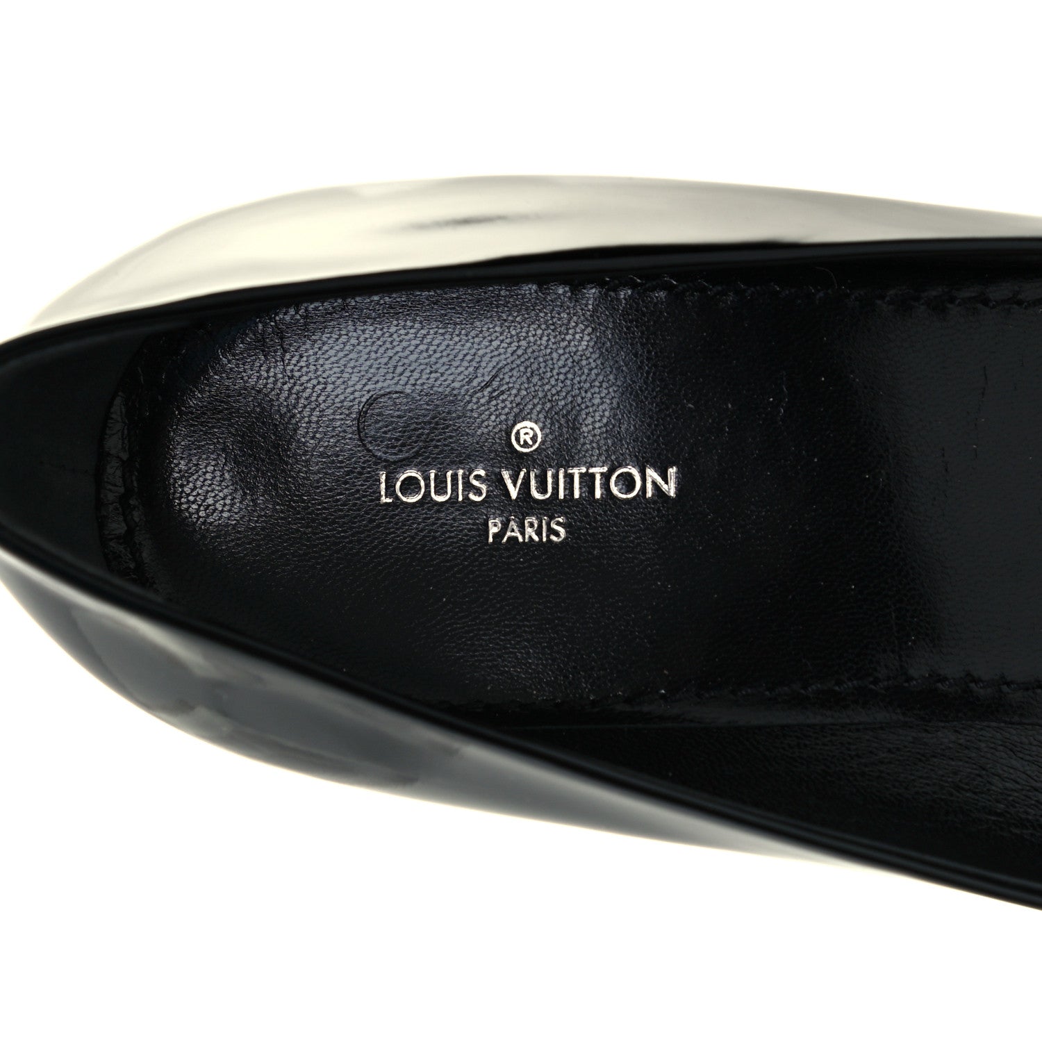 Louis Vuitton Patent Madeleine Pumps 37.5 Black 9 of 10