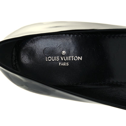 Louis Vuitton Patent Madeleine Pumps 37.5 Black 9 of 10