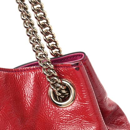 Gucci Vernice Naplack Medium Soho Chain Shoulder Bag Bright Bouganville Bright Bouganville 11 of 11