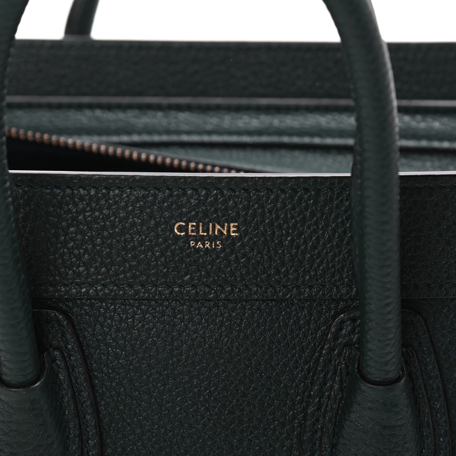 Celine Drummed Calfskin Nano Luggage Amazone 5 of 15