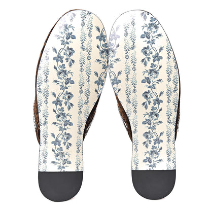 Gucci Velvet GG Monogram Crystal Womens Slippers 38 Brown Vintage Cocoa 5 of 9