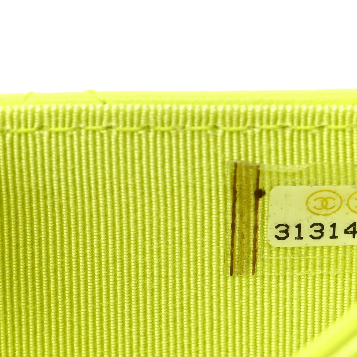 Lambskin Quilted Flap Card Holder Wallet Yellow