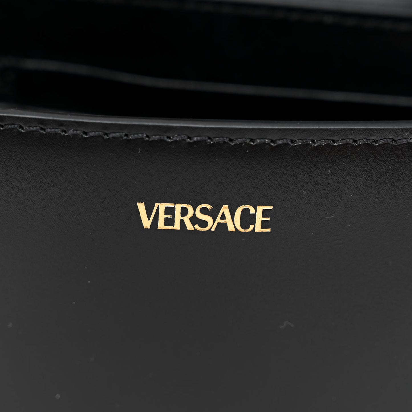 Calfskin Small Greca Goddess Shoulder Bag Black
