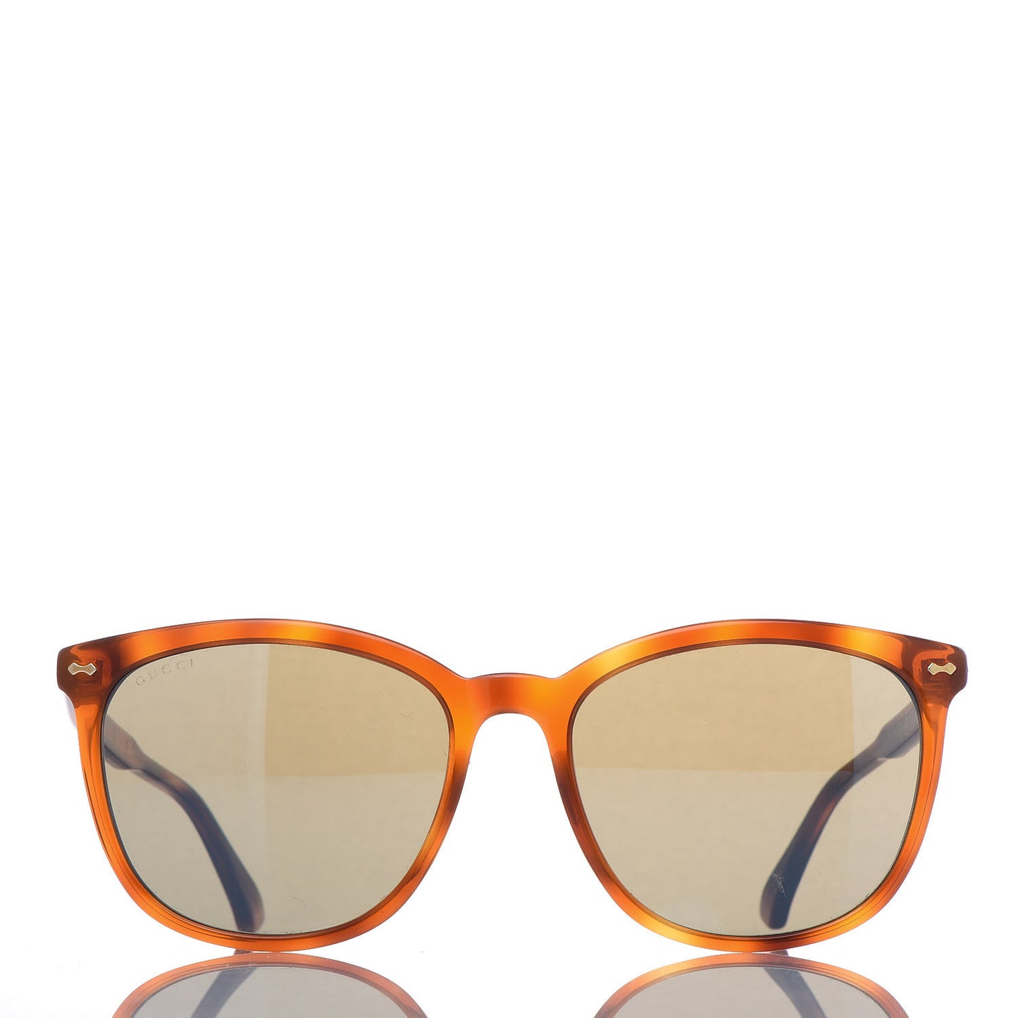 Acetate Square Frame Sunglasses GG0196SK Tortoise