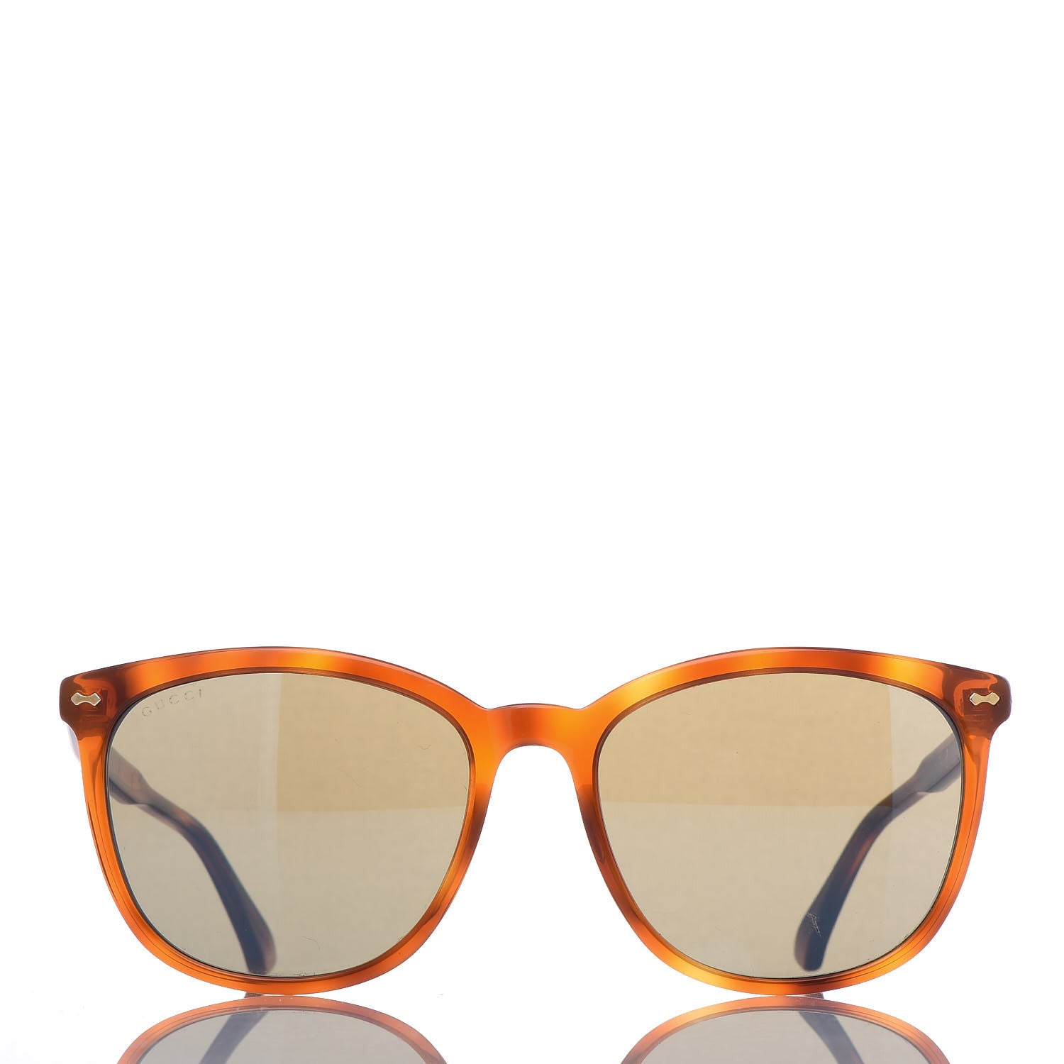 Gucci Acetate Square Frame Sunglasses GG0196SK Tortoise 2 of 9