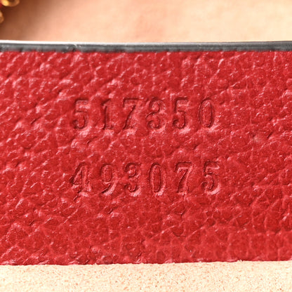 Gucci GG Supreme Monogram Flora Web Mini Ophidia Shoulder Bag Red 7 of 13