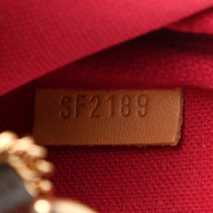 Louis Vuitton Monogram 2019 Christmas Animation Mini Courchevel Pochette Accessories Fuchsia 7 of 7