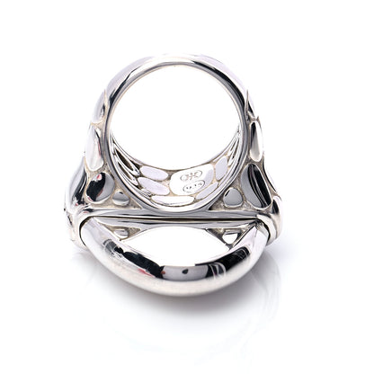 John Hardy Sterling Silver Pebble Oval Ring 5 of 6
