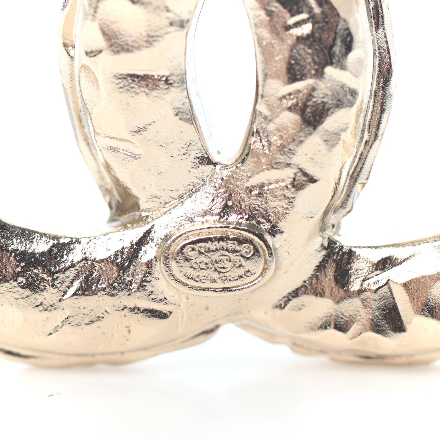 Chanel Crystal CC Brooch Light Gold 3 of 3