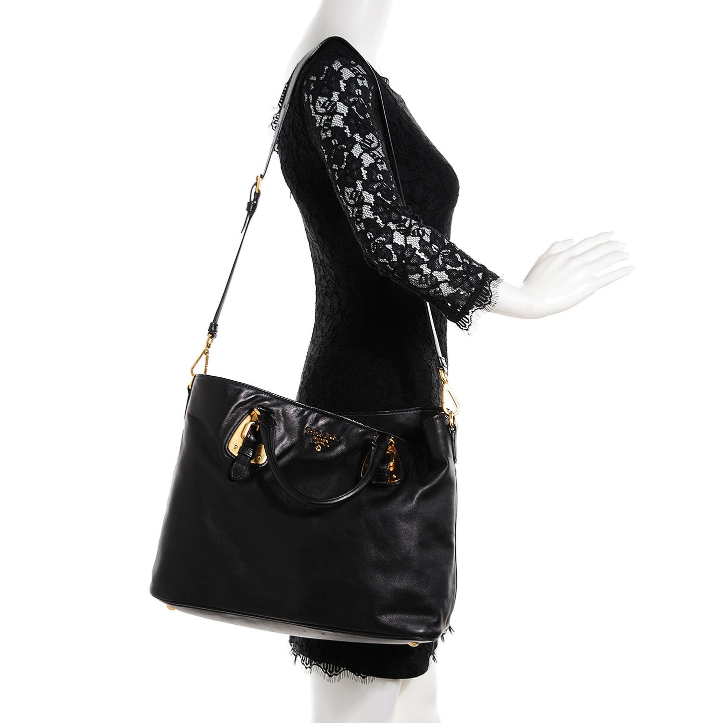 Soft Calf Tote Nero Black