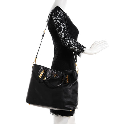 Prada Soft Calf Tote Nero Black 2 of 9