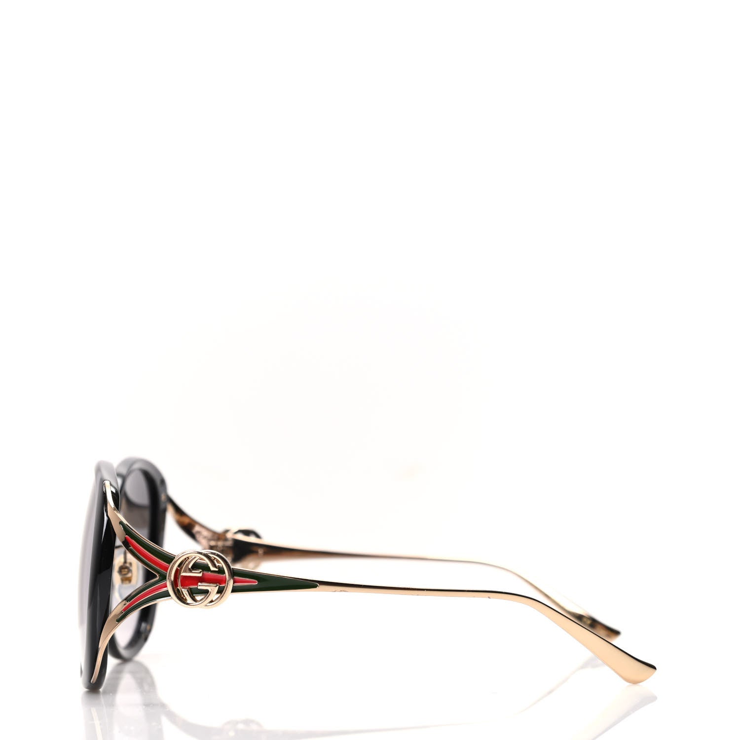 Gucci Round Frame Injected GG0226SK Sunglasses Black 3 of 8