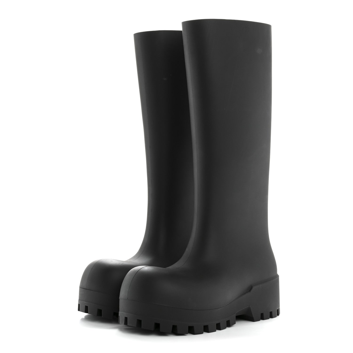 Balenciaga Rubber Bulldozer Rain Boots 38 Black 3 of 7