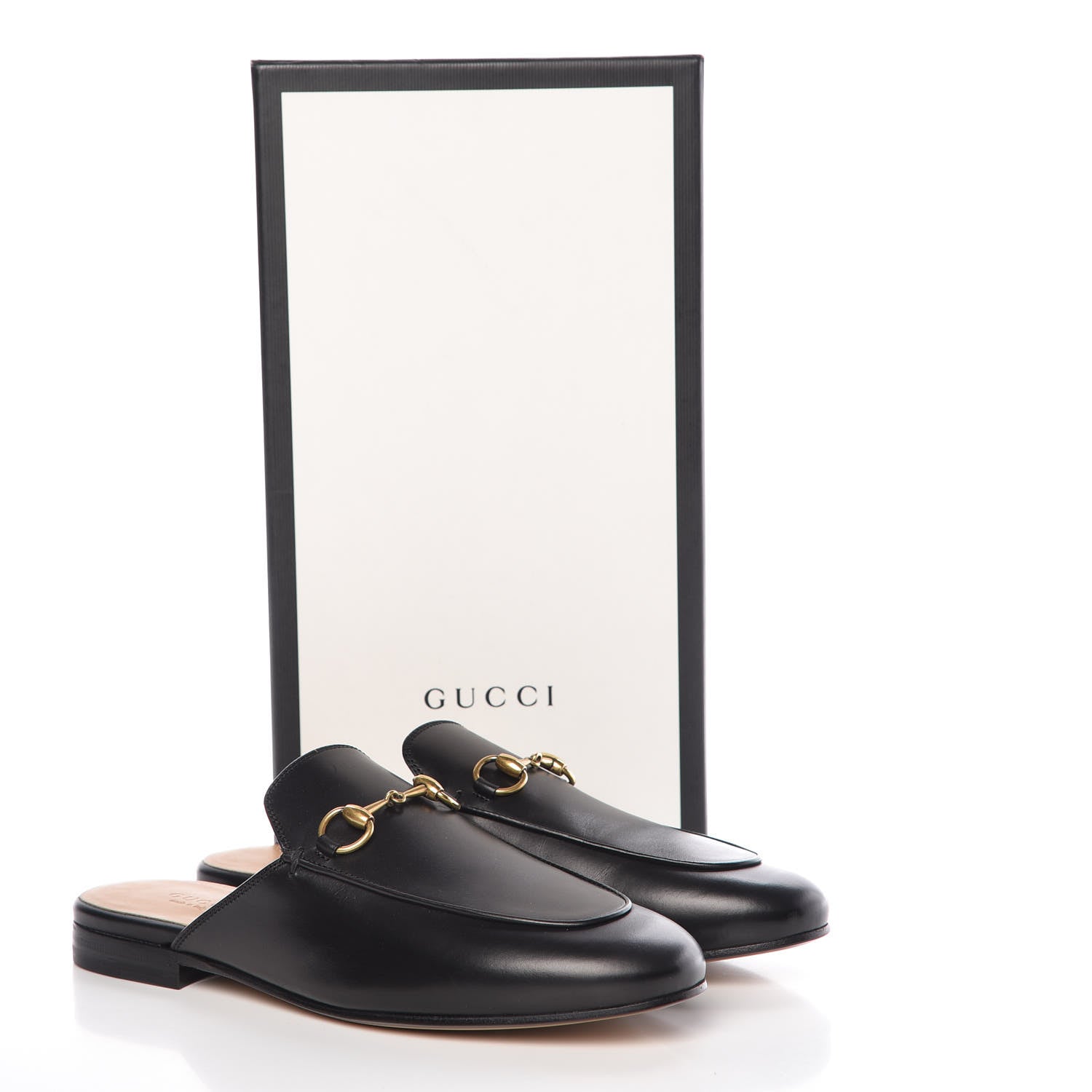 Gucci Calfskin Womens Princetown Slippers 37 Black 8 of 8