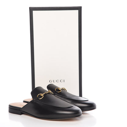 Gucci Calfskin Womens Princetown Slippers 37 Black 8 of 8