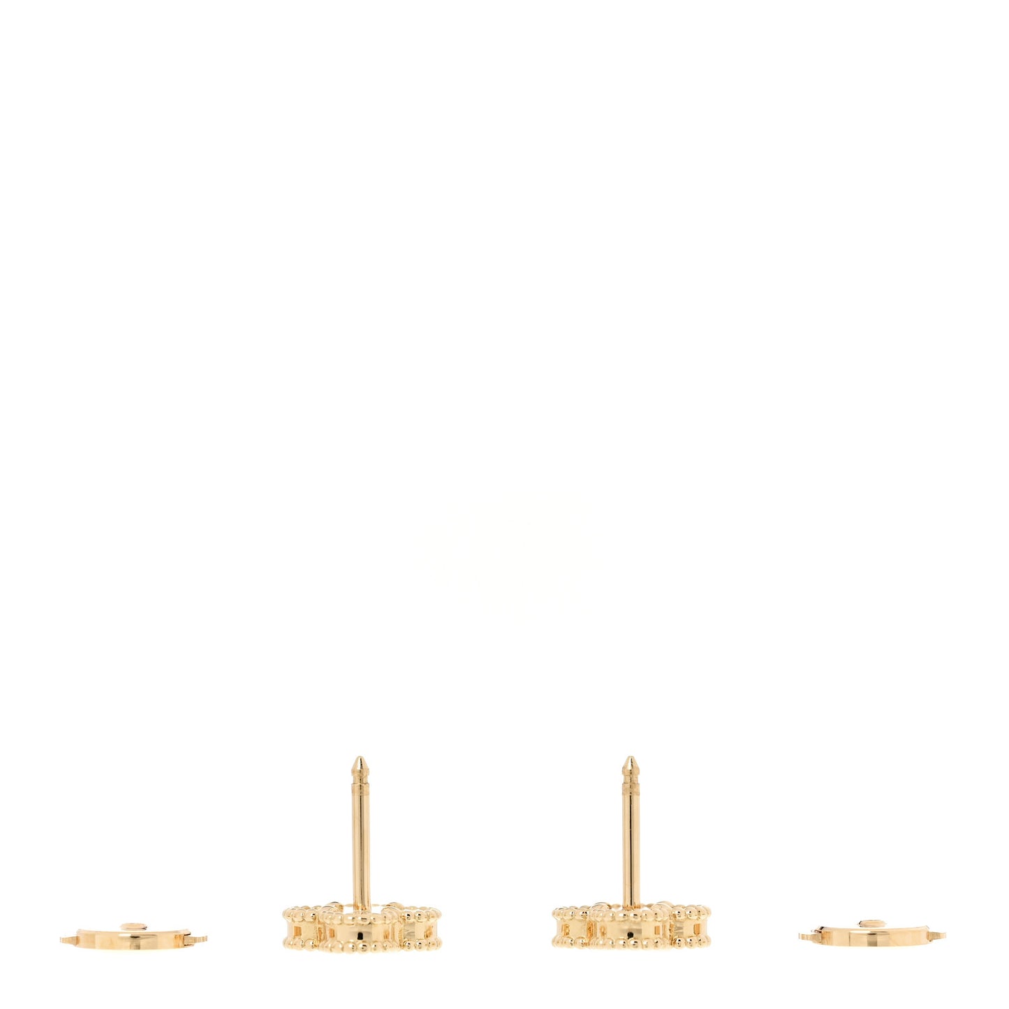 18K Yellow Gold Black Onyx Sweet Alhambra Earrings