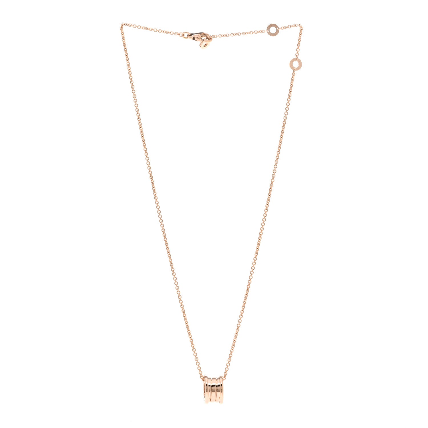 Bulgari 18K Rose Gold B.Zero1 Pendant Necklace 3 of 5