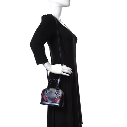 Louis Vuitton Epi Sequins Flame Alma Nano Blue Nuit 2 of 9