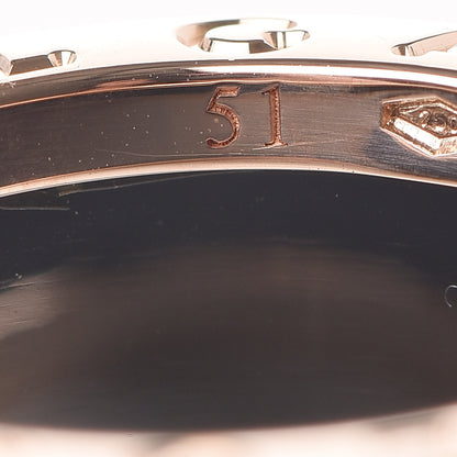Bulgari 18K Rose Gold Black Ceramic B.Zero1 Four-Band Ring 51 5.75 5 of 7