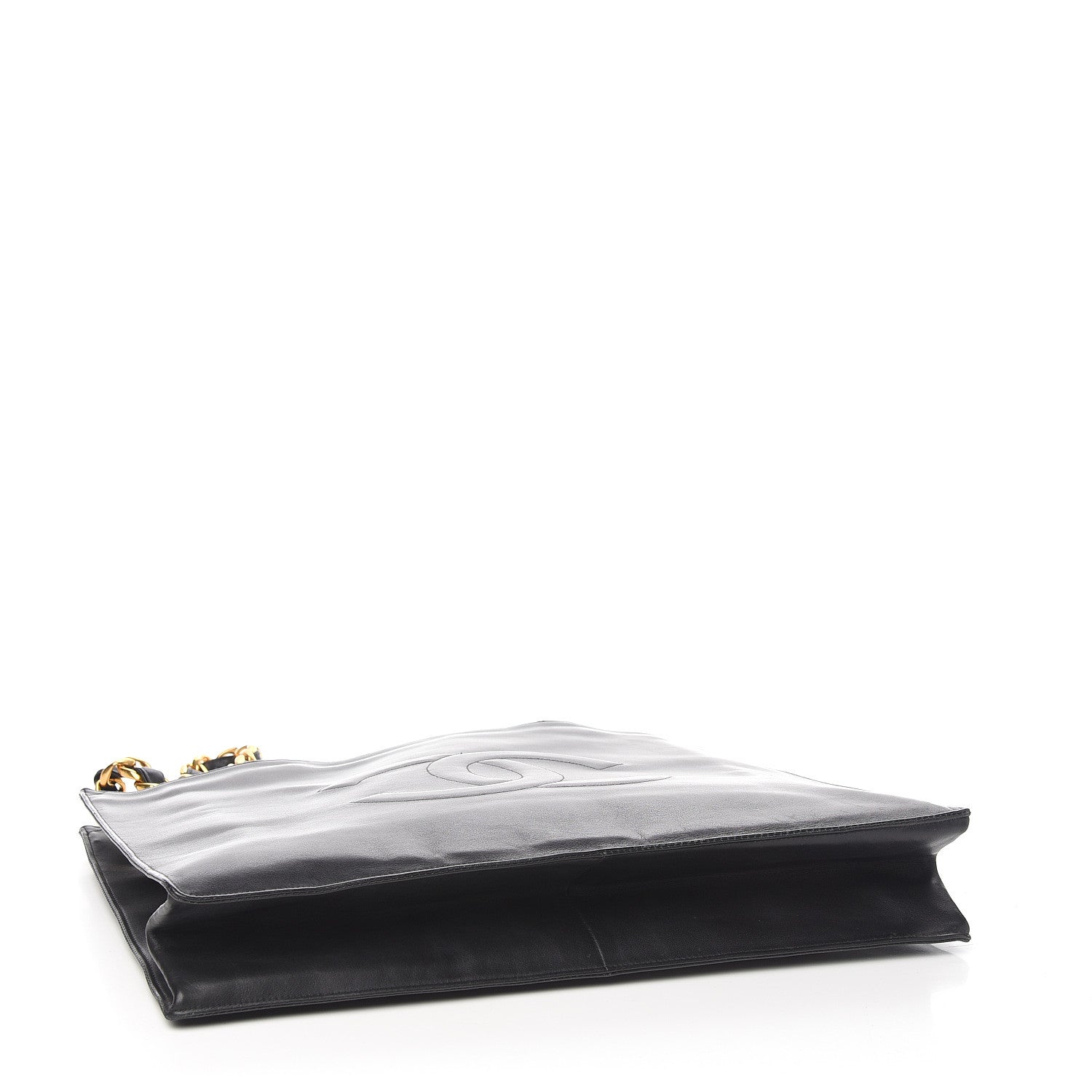 Chanel Lambskin CC Tote Black 3 of 11