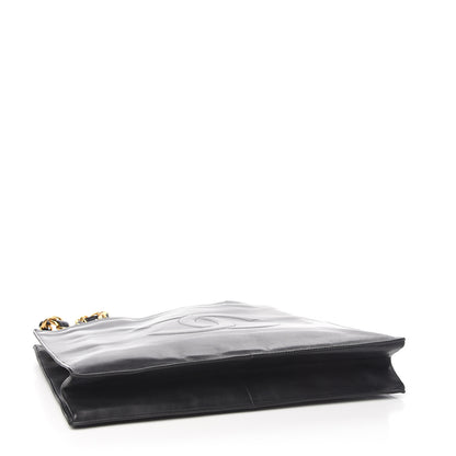 Chanel Lambskin CC Tote Black 3 of 11