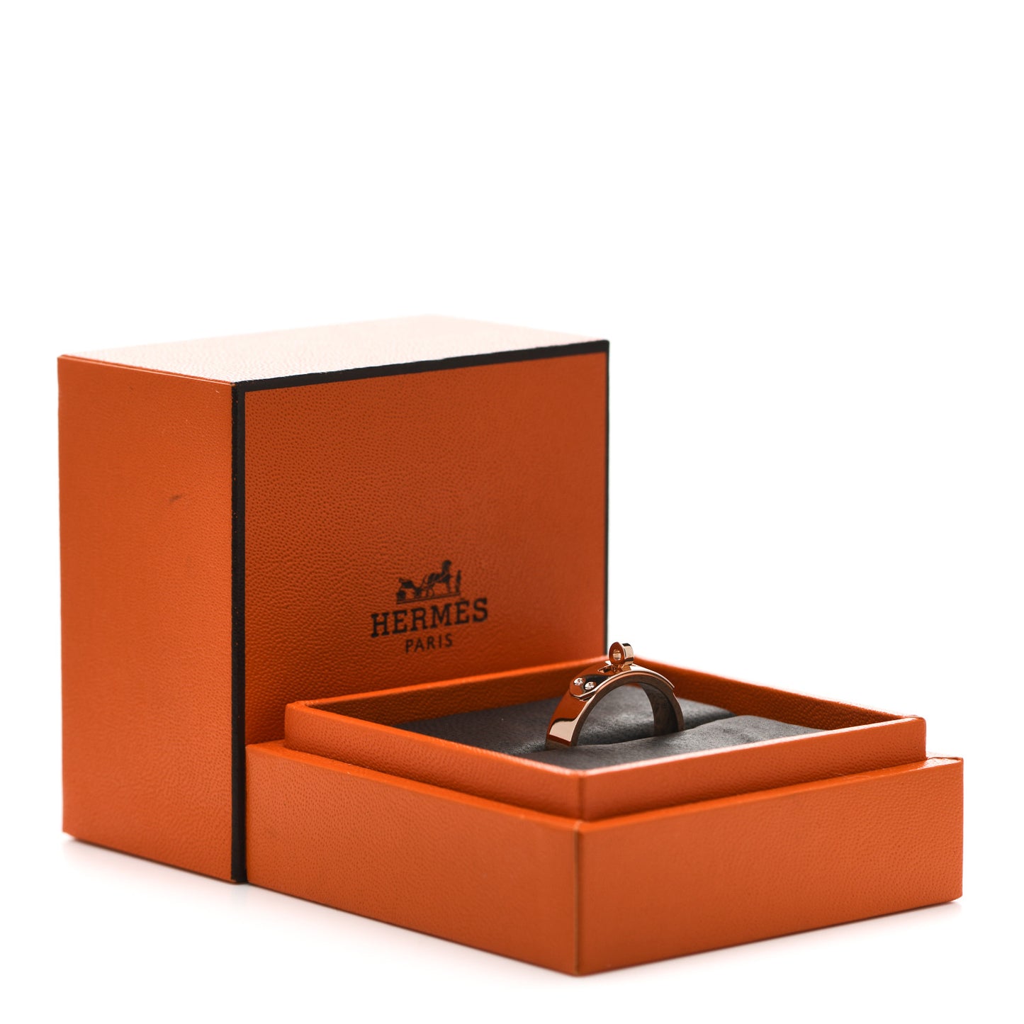18K Rose Gold Diamond PM Kelly Ring 53 6.25