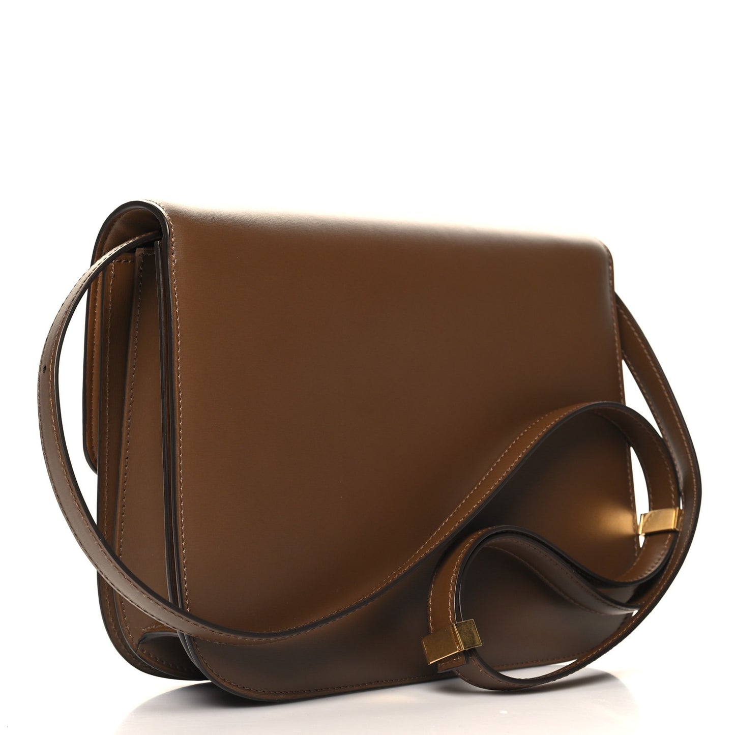 Box Calfskin Medium Classic Box Flap Bag Camel