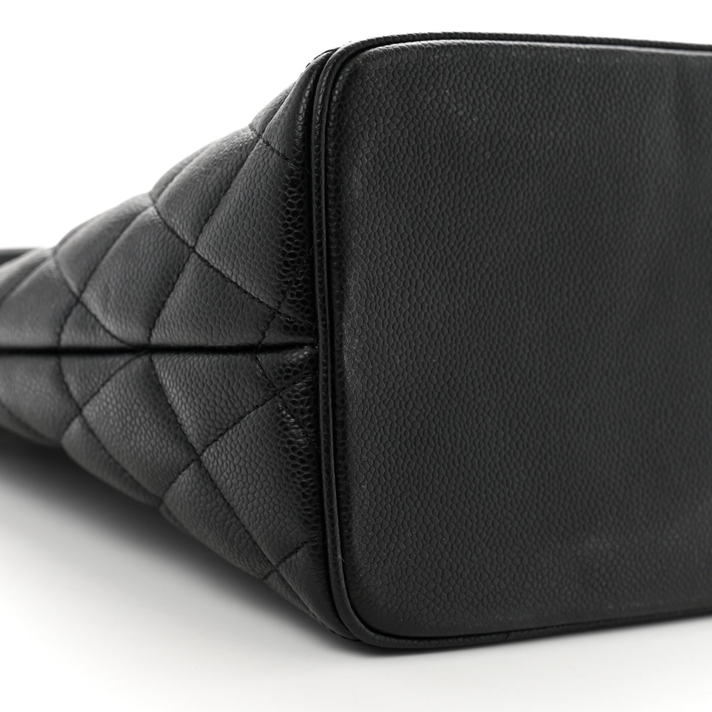 Caviar Quilted Medallion Tote Black