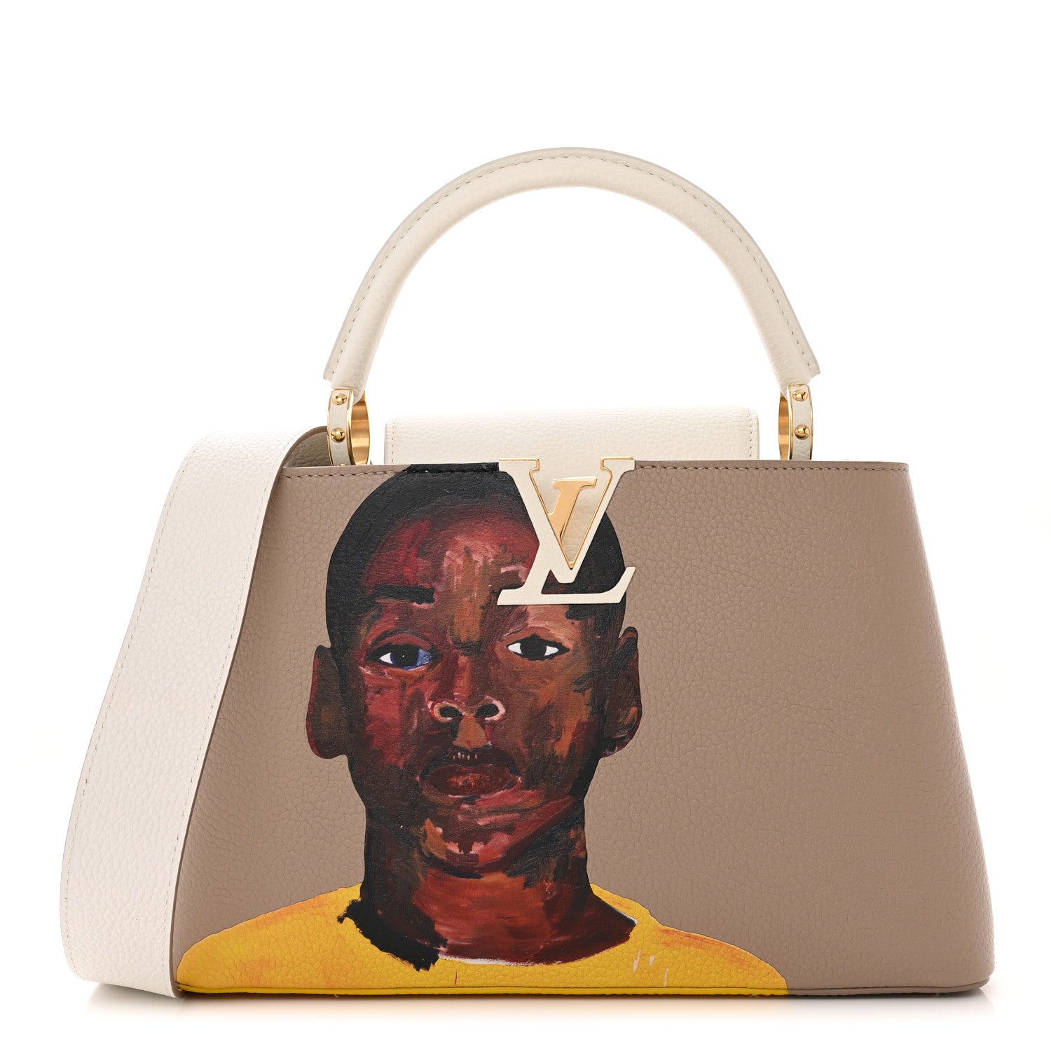 Louis Vuitton Taurillon Artycapucines Henry Taylor MM Snow 1 of 12