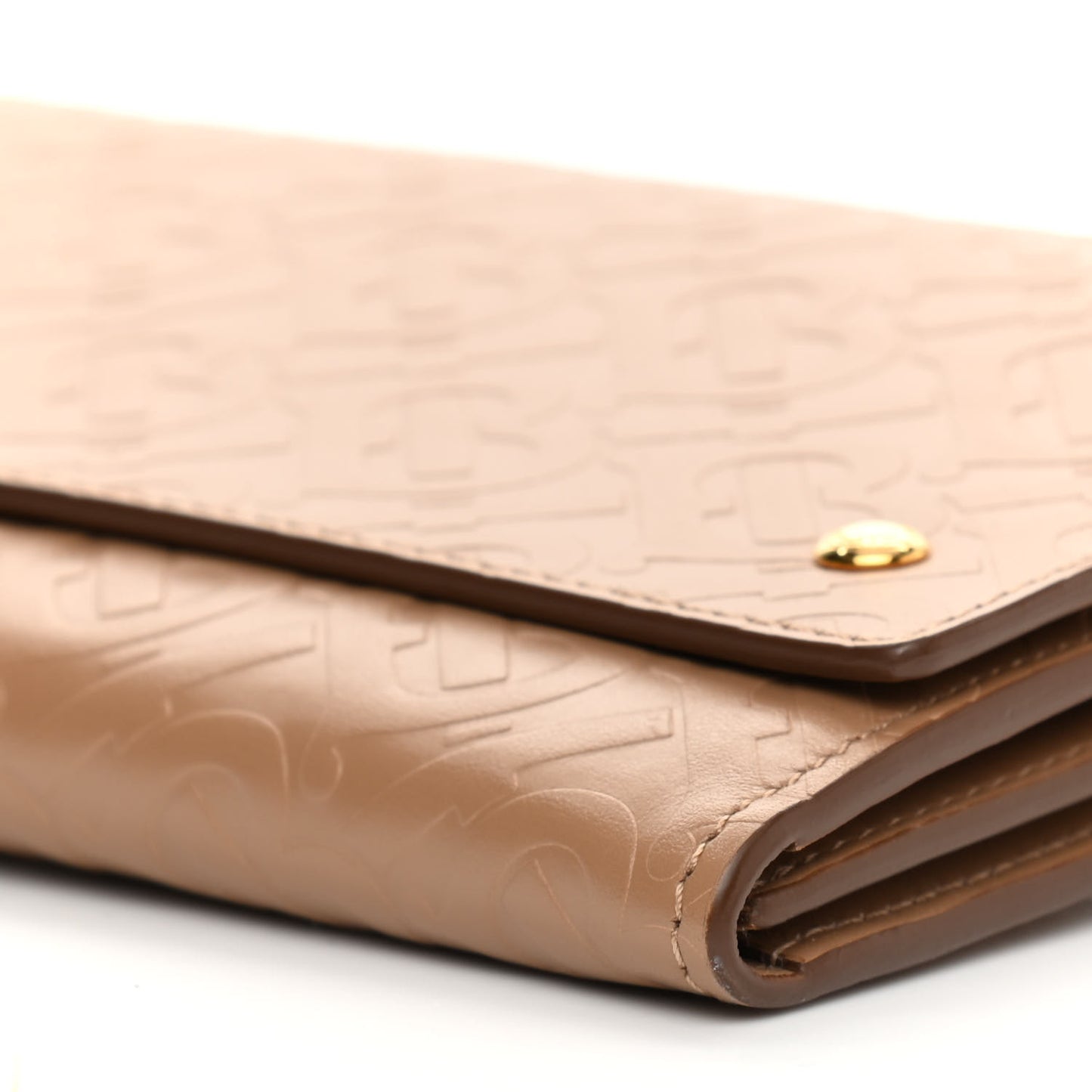 Calfskin Embossed Monogram Crossbody Light Camel