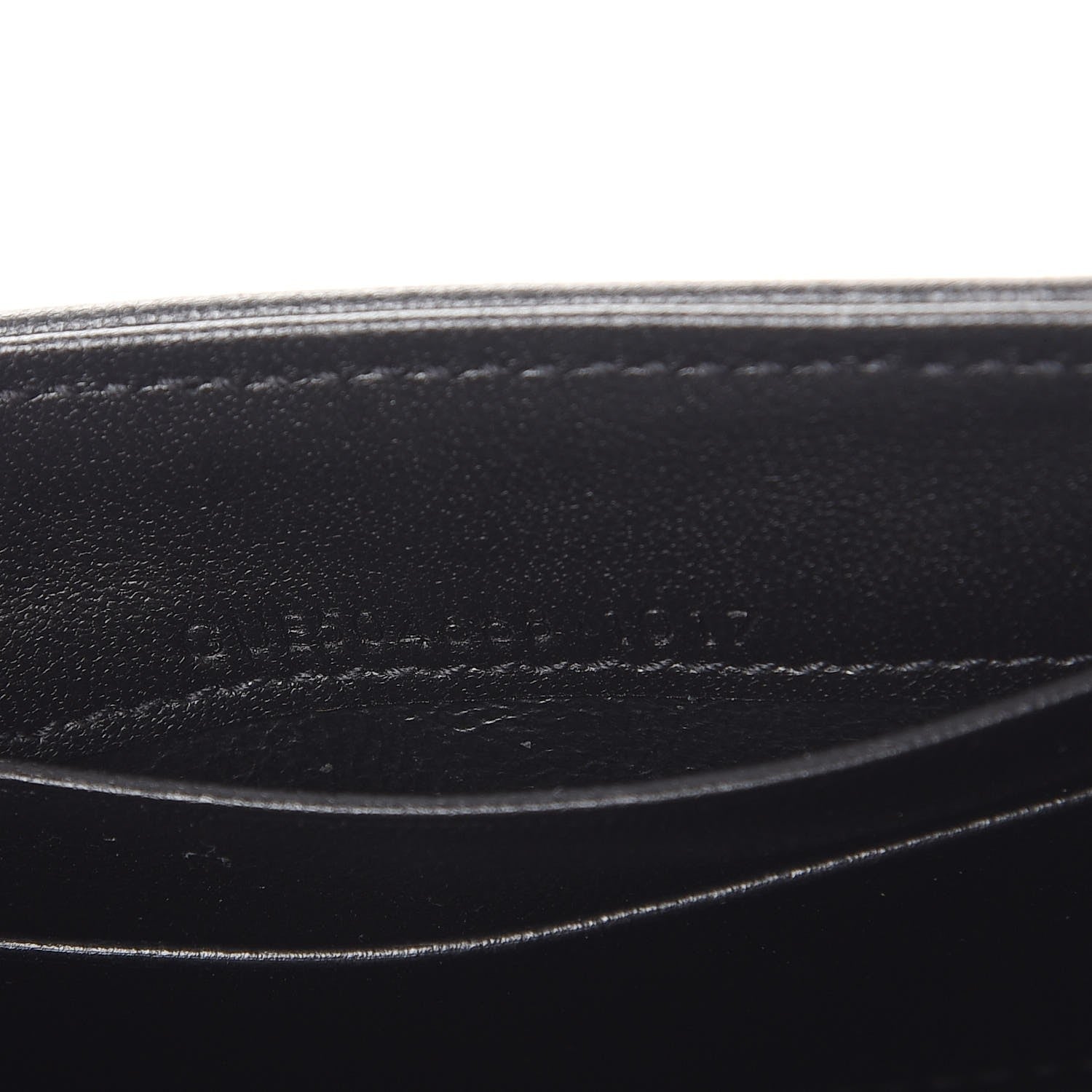 Saint Laurent Lambskin Y Quilted Monogram Small Loulou Envelope Wallet Black 7 of 8