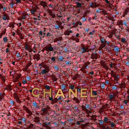 Chanel Tweed Quilted Chanel 22 Pink Burgundy 9 of 11