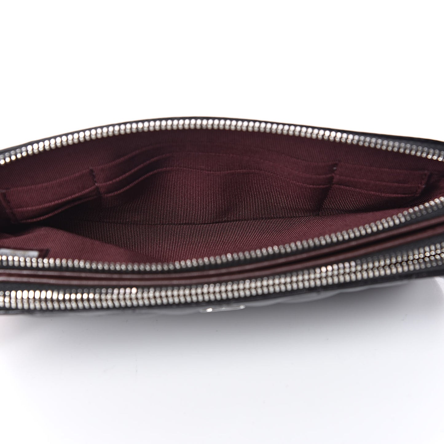 Lambskin Quilted Small Clutch With Chain Black